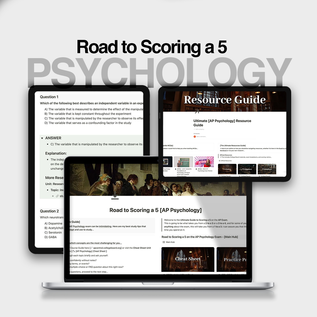 AP Psychology - Road to Scoring a 5