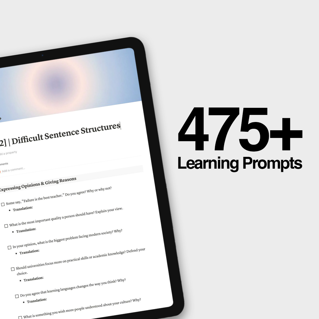 475+ Spanish Learning Prompts + Exercises