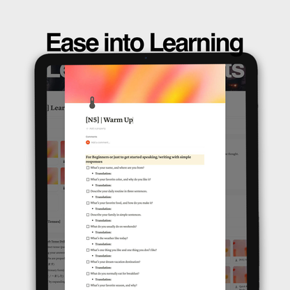 475+ Japanese Learning Prompts + Exercises