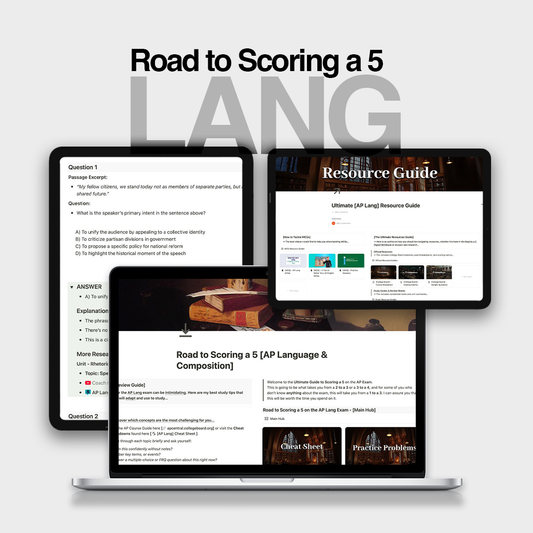 AP Lang - Road to Scoring a 5