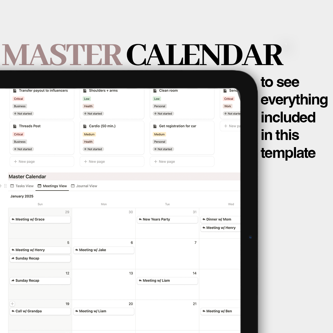 Precision Planner Template